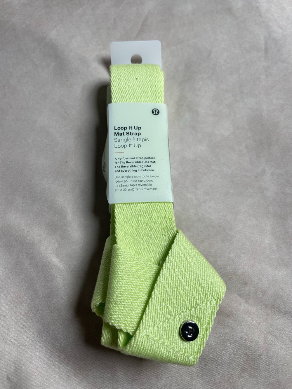 Nwt lululemon athletica Loop It Up Mat Strap - Lemon Lime